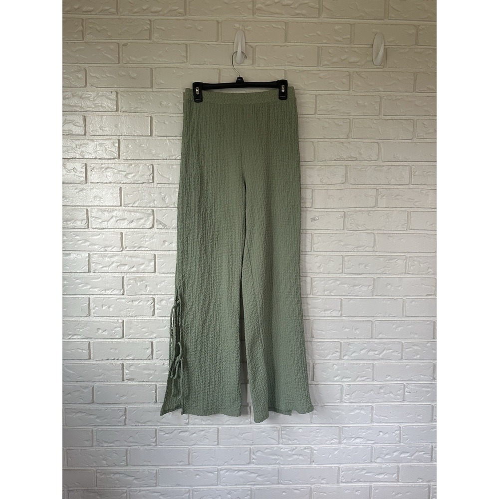 Julia By Love J Women's‎ Crinkle Style Beach Vacay Granola Girl Pants Size Large